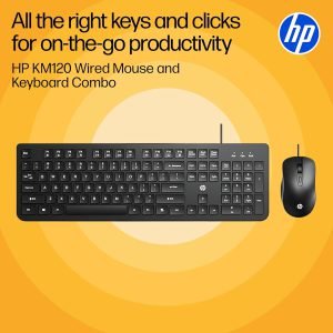HP KM120 Wired Keyboard & Mouse Combo