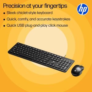 HP KM120 Wired Keyboard & Mouse Combo